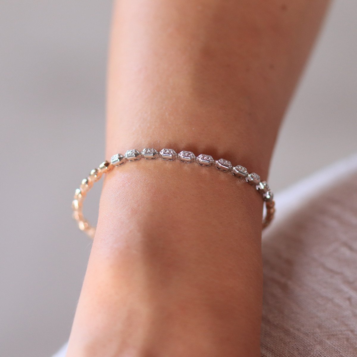 Prizmatik Pırlanta Bileklik