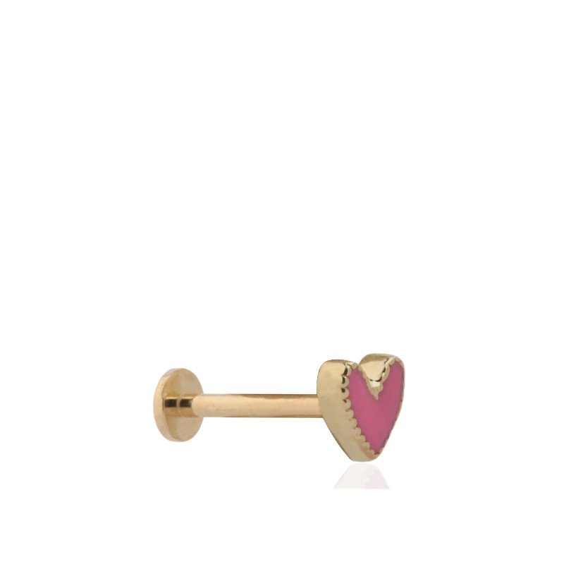 Pembe Kalp Piercing