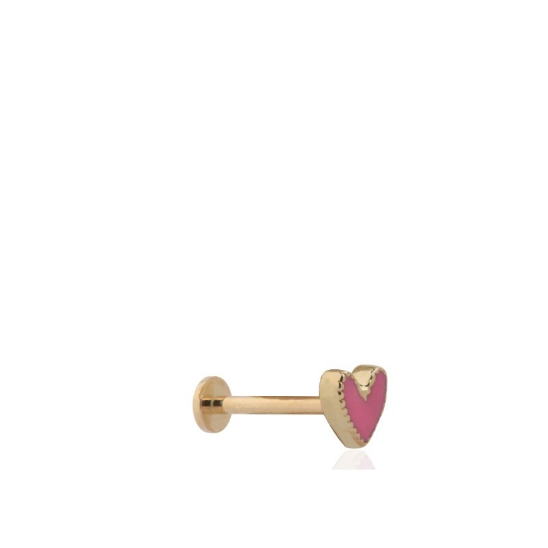 Pembe Kalp Piercing