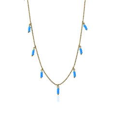 Sıralı Firuze Kolye