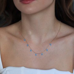 Sıralı Firuze Kolye