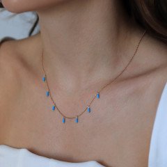 Sıralı Firuze Kolye