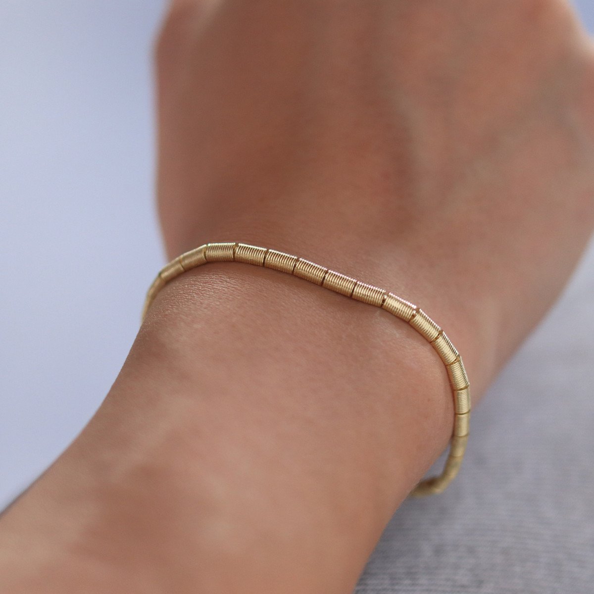 Çizgili Silindir Bileklik