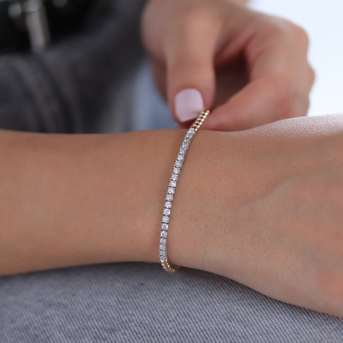 Top Top Pırlanta Bileklik