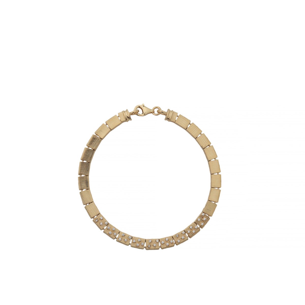 Çizgili Kare Bileklik