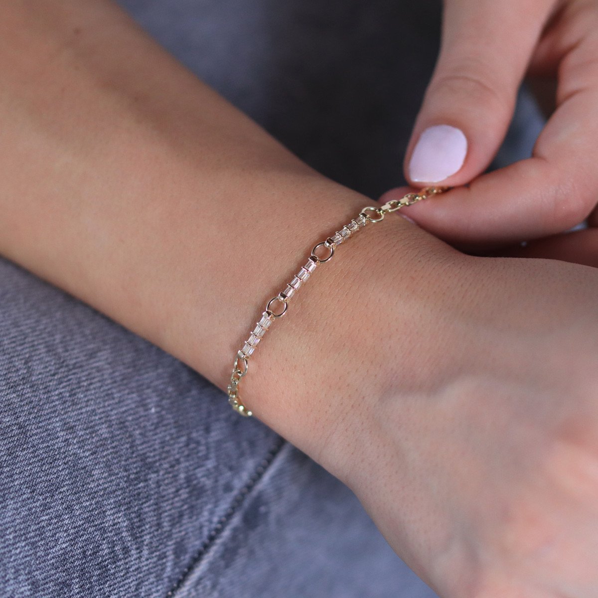 Baget Taşlı Bileklik