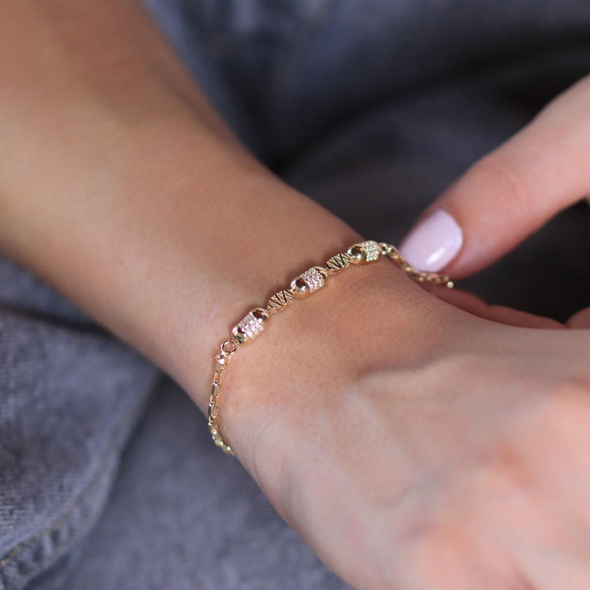 Taşlı Ataç Bileklik