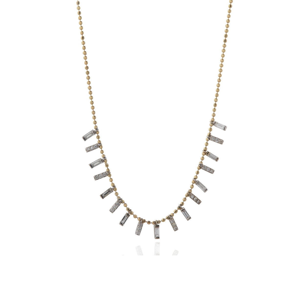 Sıralı Pırlanta Kolye