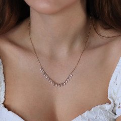 Sıralı Pırlanta Kolye