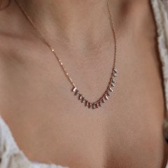 Sıralı Pırlanta Kolye