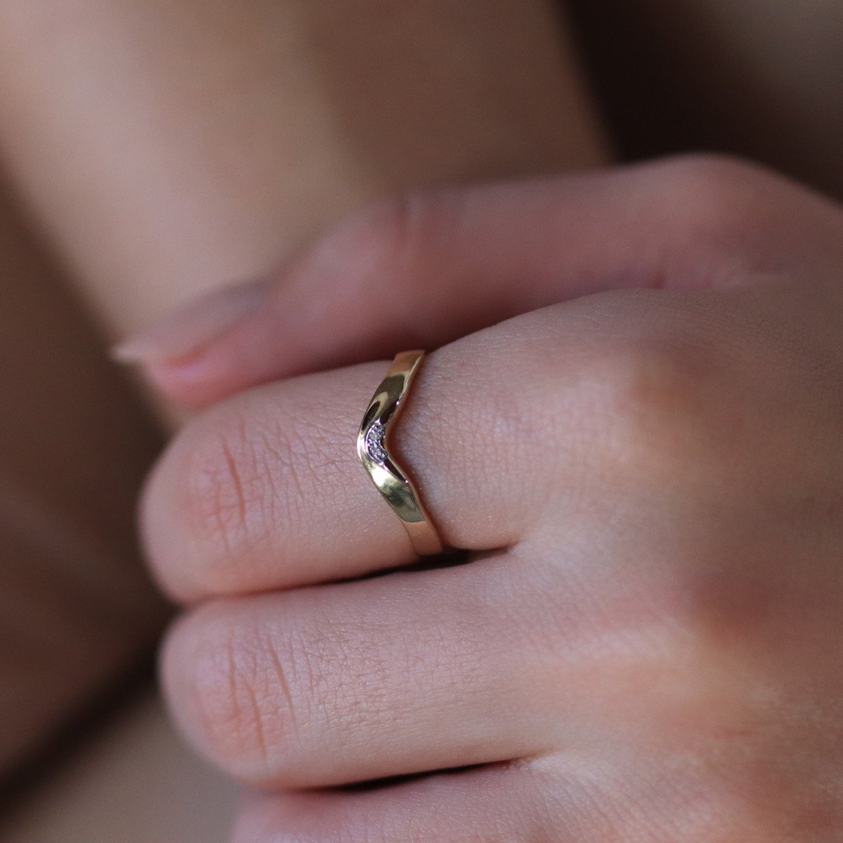 Dalga Pırlanta Yüzük