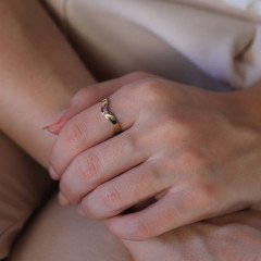 Dalga Pırlanta Yüzük