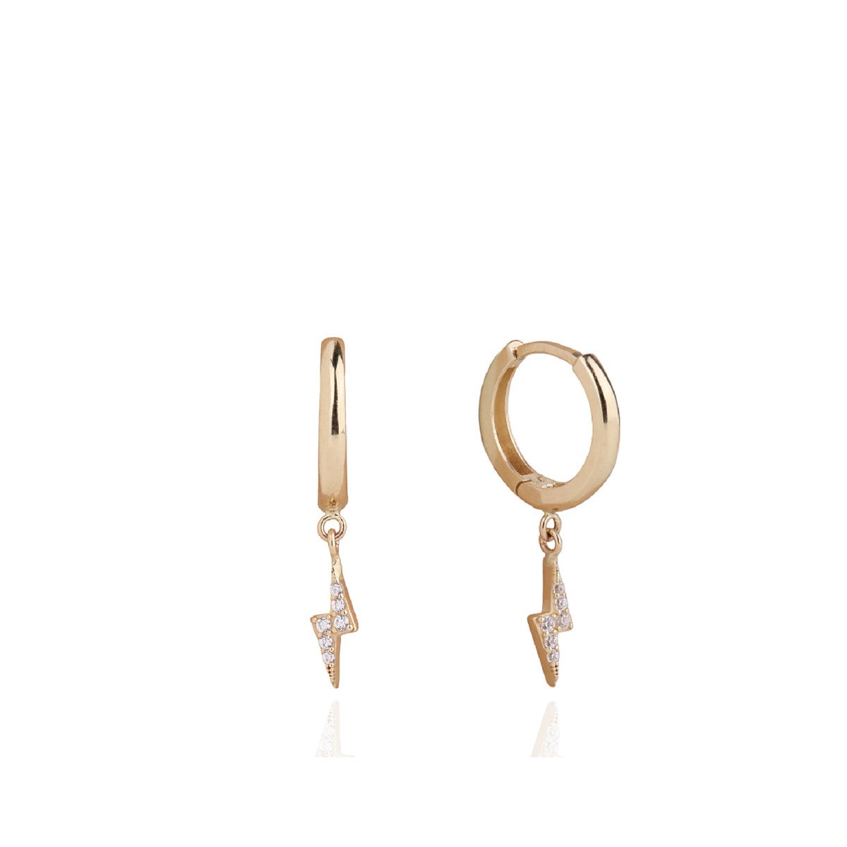 Taşlı Şimşek Küpe