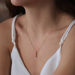 Renkli Taşlı Kolye