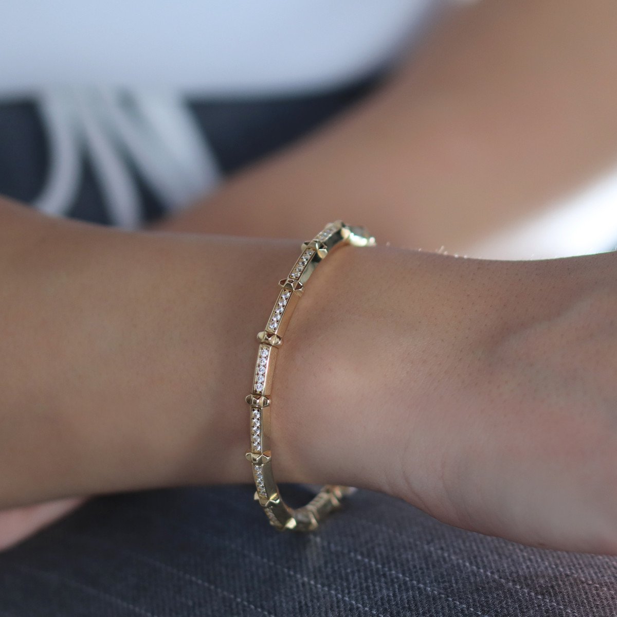 Taşlı Esnek Bilezik