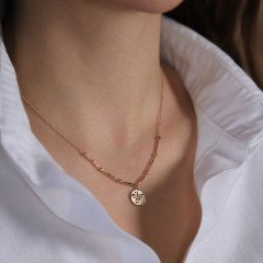 Kuzey Yıldızı Madalyon Kolye