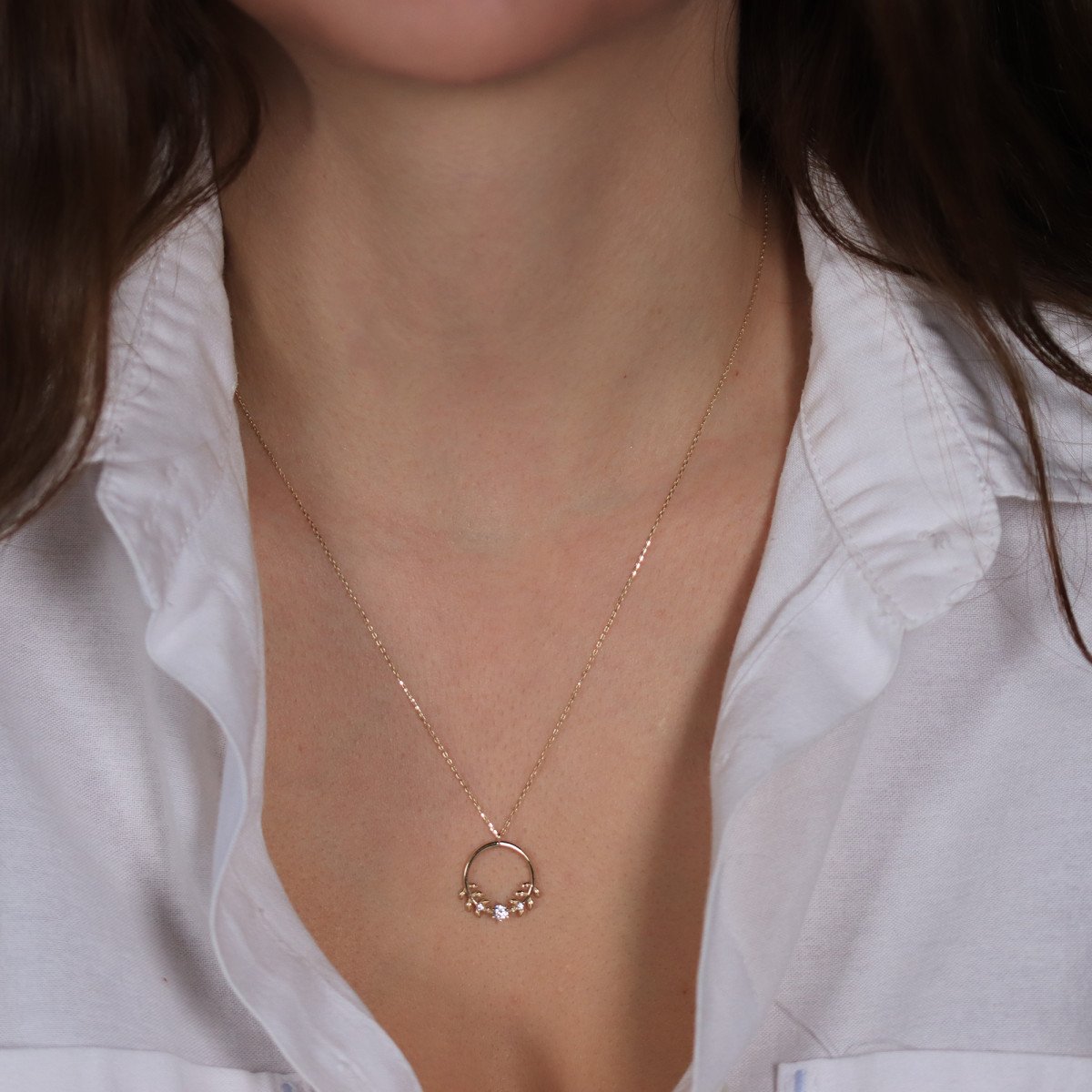 Taşlı Başak Kolye