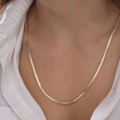 Yassı Gurmet 3mm Kolye