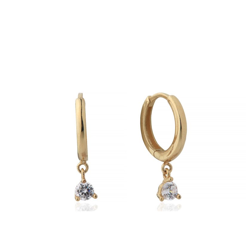 Tek Taş Küpe Tek Taş Küpe