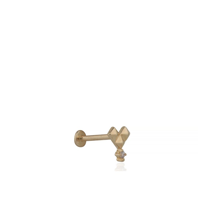 Dörtgen Taş Piercing