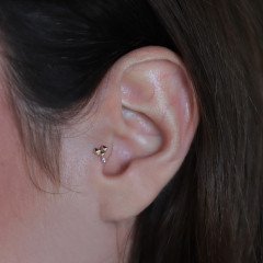 Dörtgen Taş Piercing