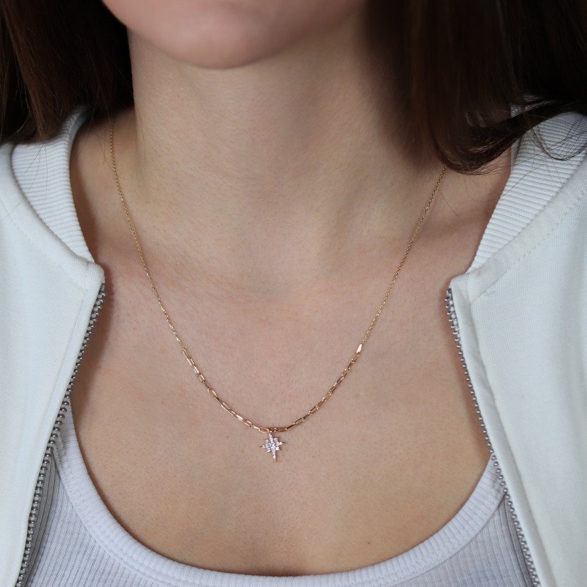 Kuzey Yıldızı Ataç Kolye