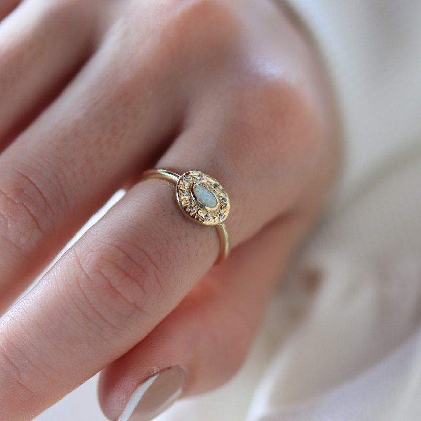 Opal Antik Yüzük