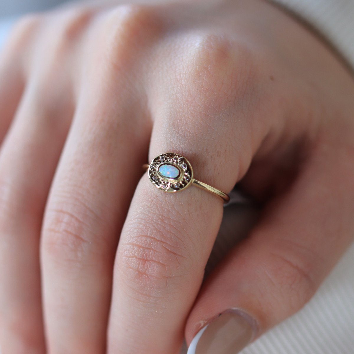 Opal Antik Yüzük