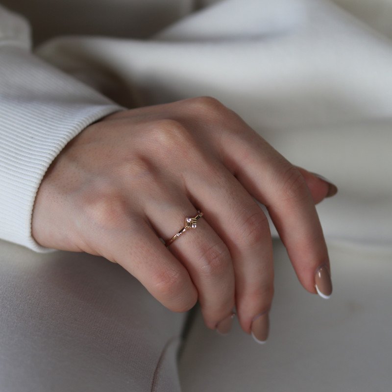 Mini Dörtgen Yüzük