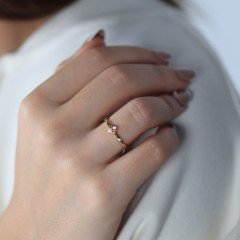 Mini Dörtgen Yüzük