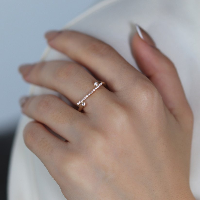 Taşlı Çizgi Yüzük