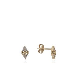 Taşlı Üçgen Küpe