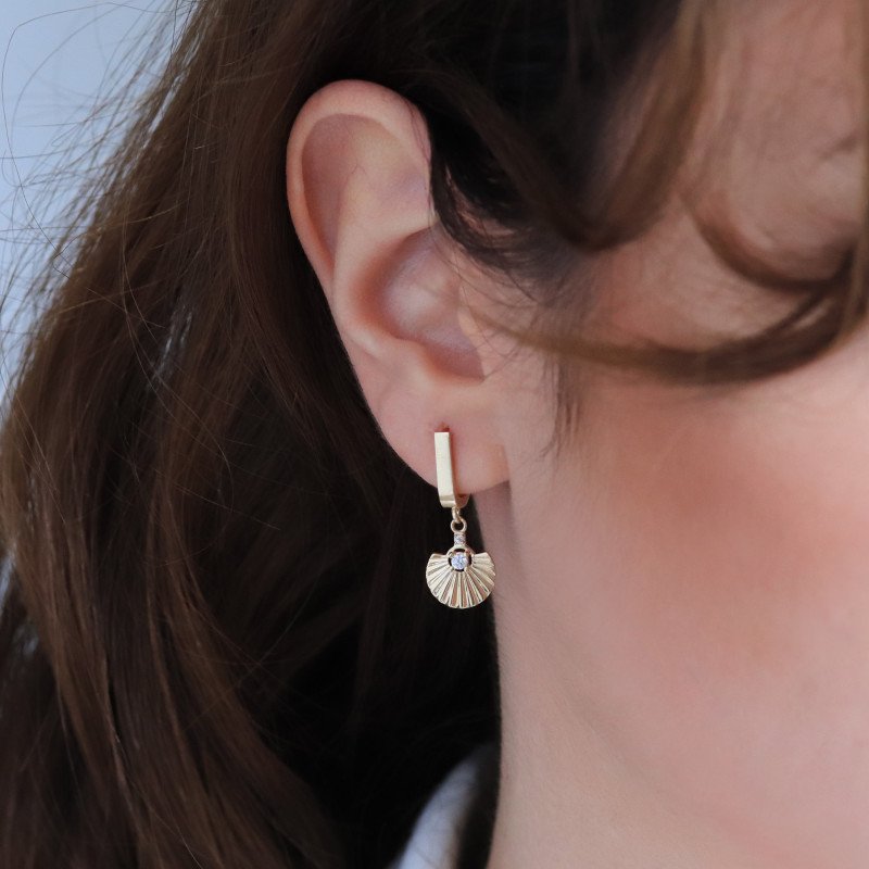 Yelpaze Tasarım Küpe