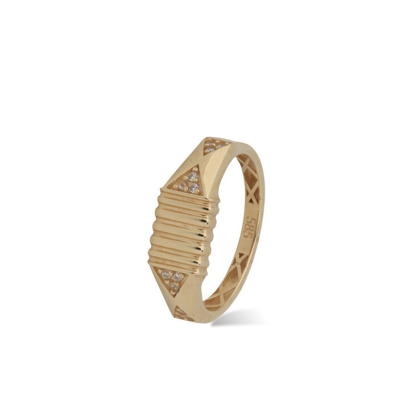 Çizgili Prizma Yüzük