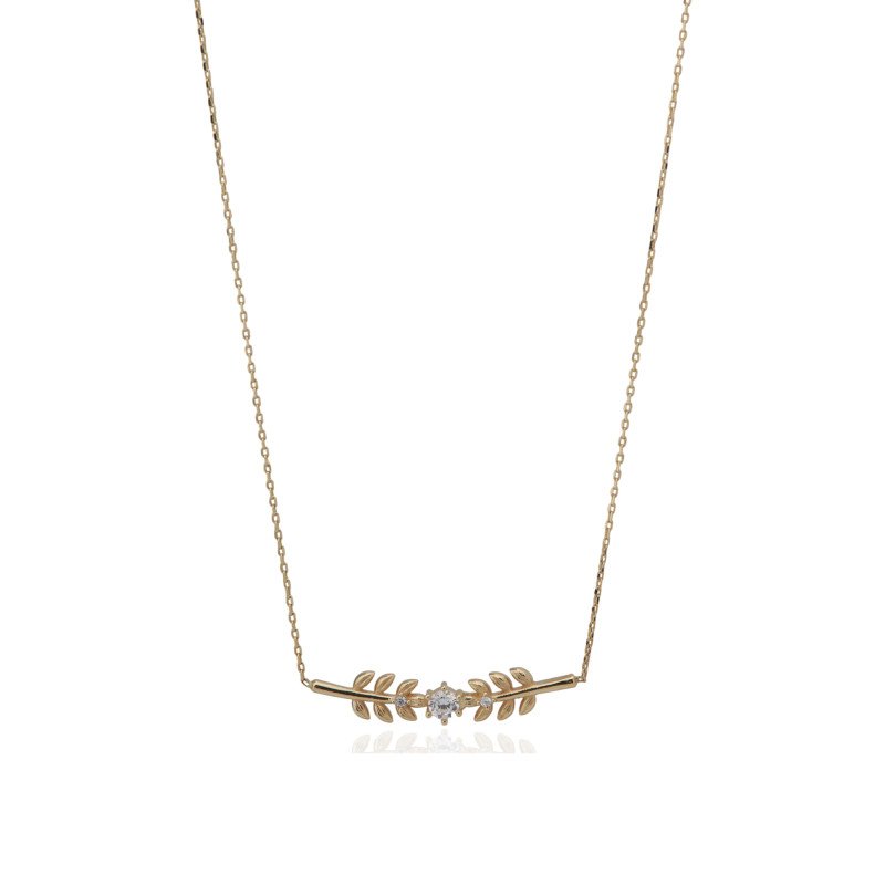 Taşlı Başak Kolye