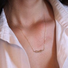 Taşlı Başak Kolye