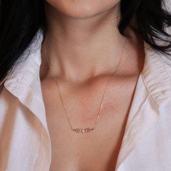 Taşlı Başak Kolye