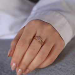 Taşlı Yonca Yüzük