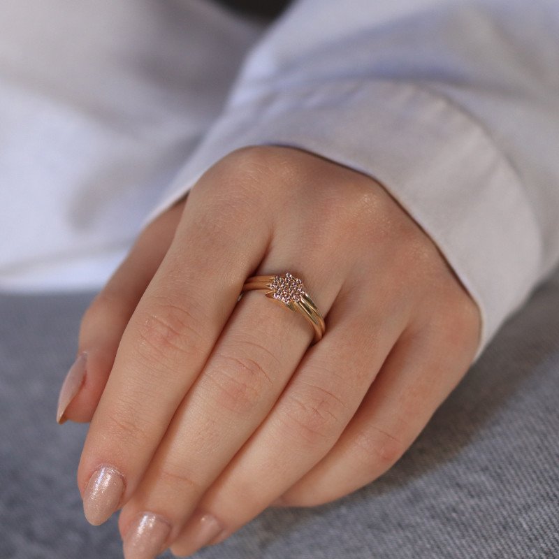 Taşlı Yonca Yüzük