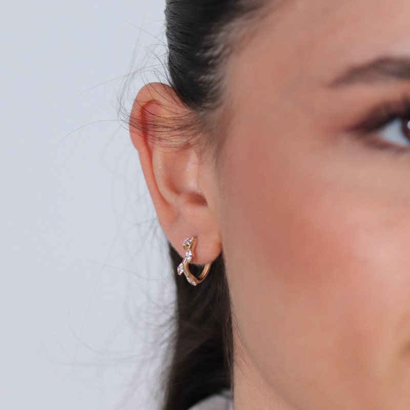 Taşlı Başak Küpe