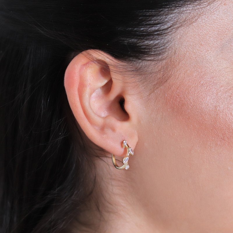 Taşlı Başak Küpe