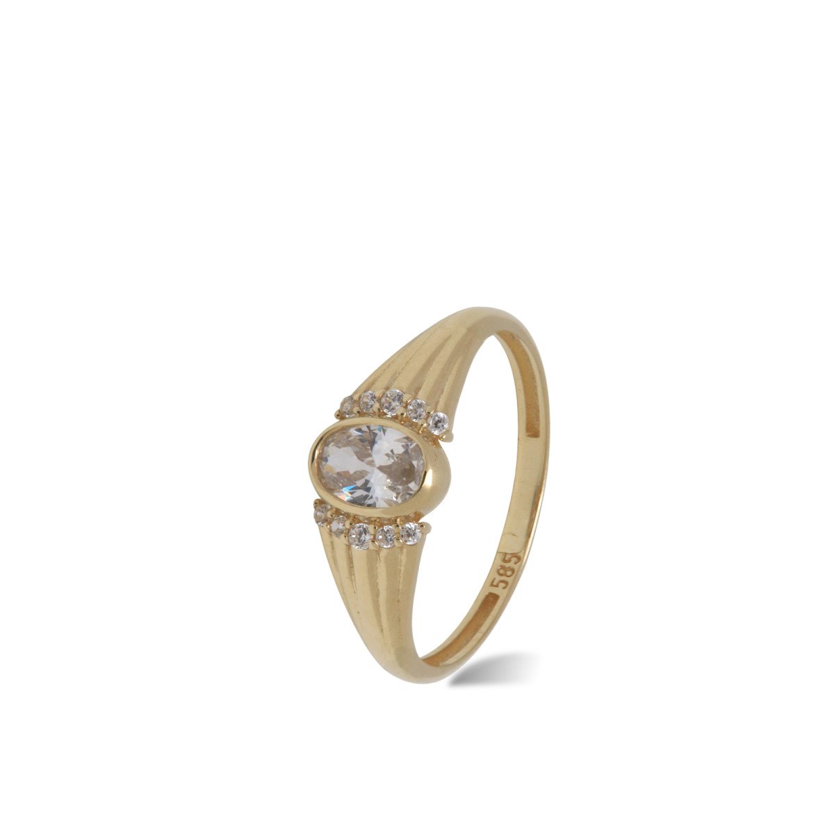 Oval Taşlı Yüzük