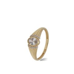 Oval Taşlı Yüzük