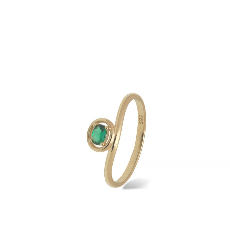 Taşlı Dalga Yüzük