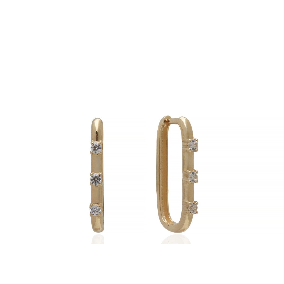 Mini Taşlı Ataç Küpe