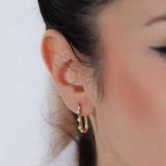 Mini Taşlı Ataç Küpe