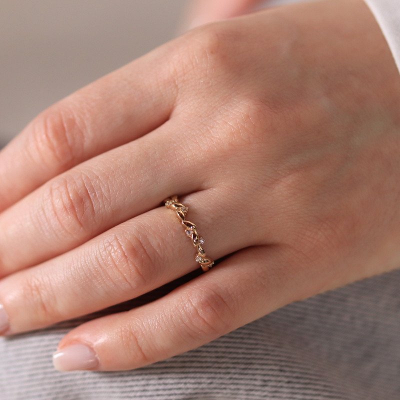 Taşlı Damla Yüzük