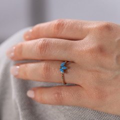 Firuze Lotus Yüzük