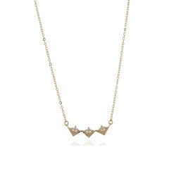 Taşlı Üçgen Kolye