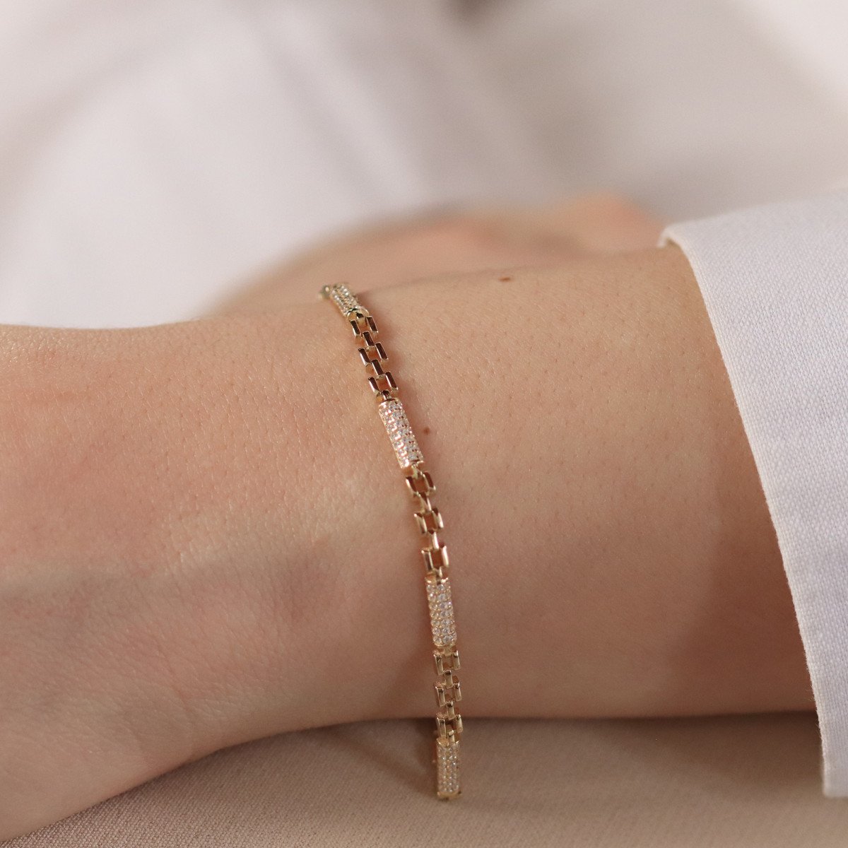 Taşlı Mini Kordon Bileklik